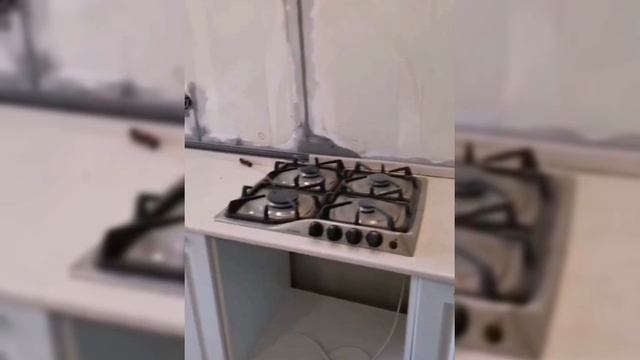 Переделали электропроводку на кухне под новый кухонный гарнитур.