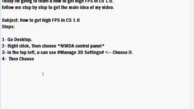 How To Get High FPS In CS 1.6 By Cando