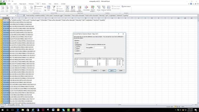 Converting a csv file into an excel worksheet
