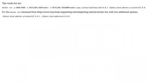 Keycloak failing to start with "failed to resolve interface private" (3 Solutions!!)