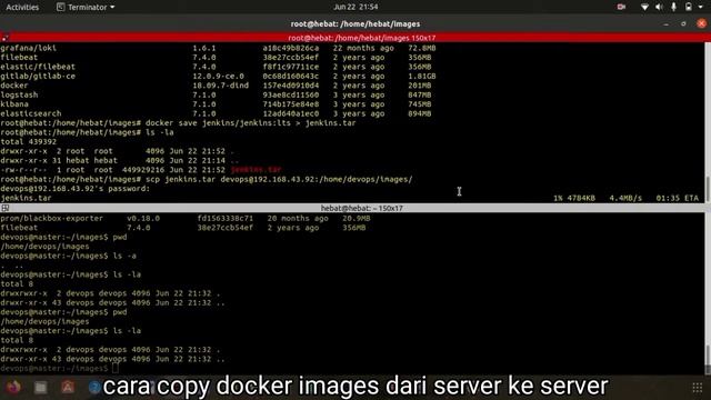 Cara copy docker images dari server ke server #dockertutorial