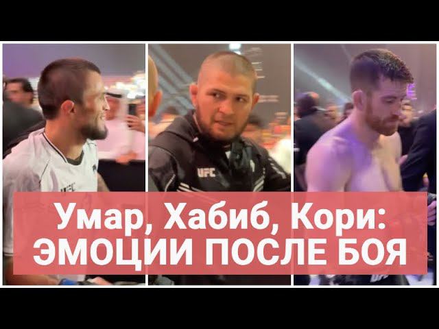 ХАБИБ НА ЭМОЦИЯХ! / Умар Нурмагомедов vs Кори Сэндхаген: ПОСЛЕ БОЯ