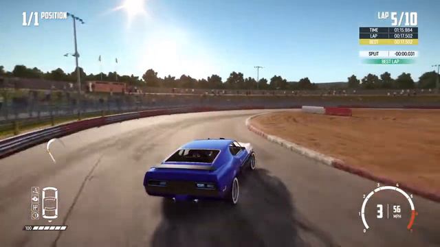 Wreckfest PS4 comparing lap times/tune (Wildking auto) - Kingston Raceway asphalt oval