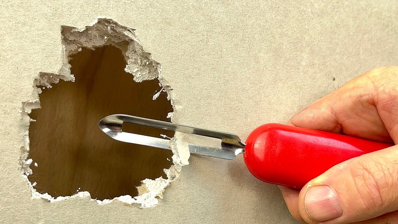 Метод Удивил 50-летний каменщик! Отремонтировать дыру в стене за 5 минут