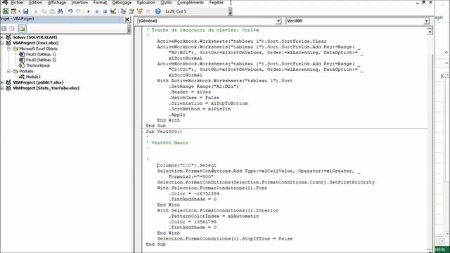 Initiation aux macros Excel - Partie 1 - Comment enregistrer et améliorer de petites macros