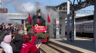 В Хабаровске торжественно встретили "Поезд Победы"