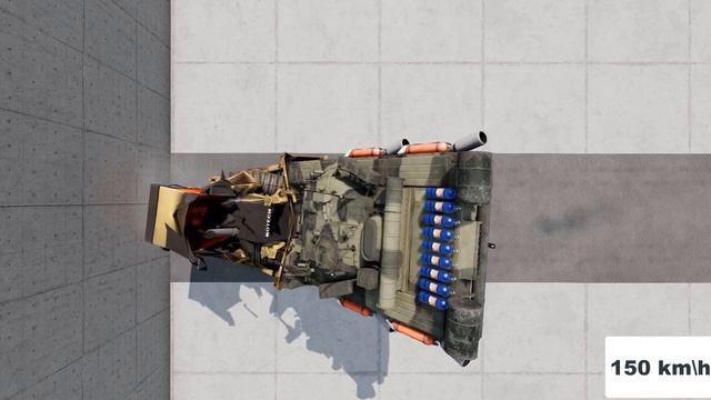 Tank VS Dozer (52) | Car Body Testing | beamng drive crashes