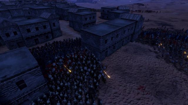 Имперский легион держит оборону в городе против армии мёртвых