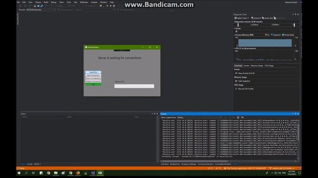 File Transfer Application with TCP made in .Net WPF
