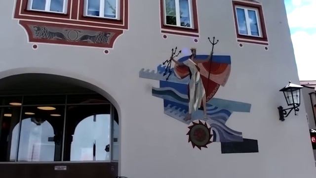 Уникальные росписи фасадов, Германия, Фюссен. Путешествия