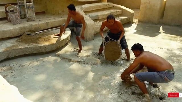 Строительство шикарного бассейна в роскошном подземном доме в джунглях за 149 дней