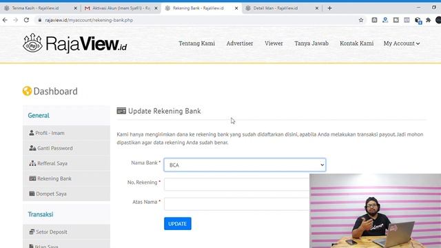 Cara Mendapatkan Uang Hanya dengan Nonton Video di Rajaview.id