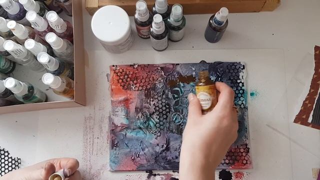 Мастер класс холст Гранж