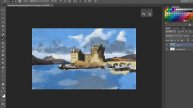 Daily 1 Minute Digital Sketching Video - Deserted stronghold