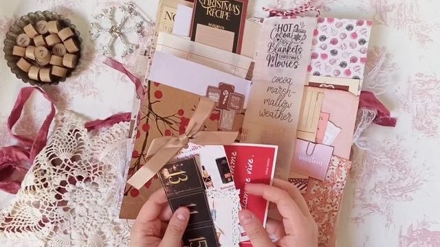 2023 December Daily - Tall Pink Scrappy Junk Journal N°1 (SOLD, Thank You ❤️)