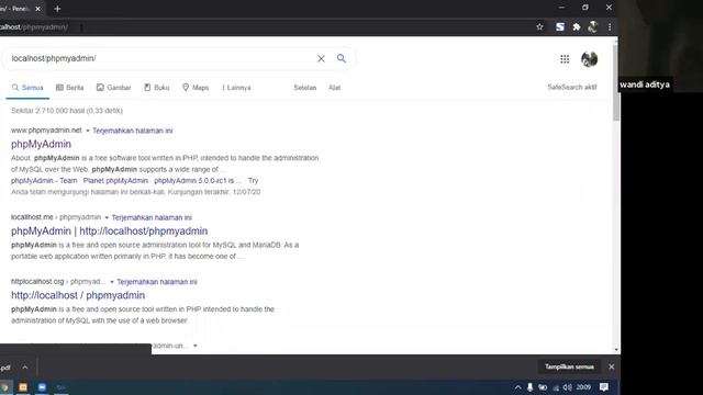Tatap Muka secara virtual Pemrograman Visual