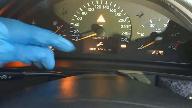 Reset servisa ulja bez diagnostike A i B mercedes w210 Oli service light reset