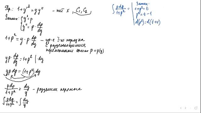 ДУ высших порядков, допускающие понижение порядка. 3 тип