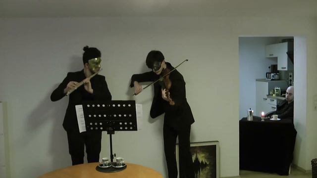 Duo Bruhvissimo, Victor Petroff Miranda (flute) & Robert Lokhov (violin): music by Bach & Kaunzner