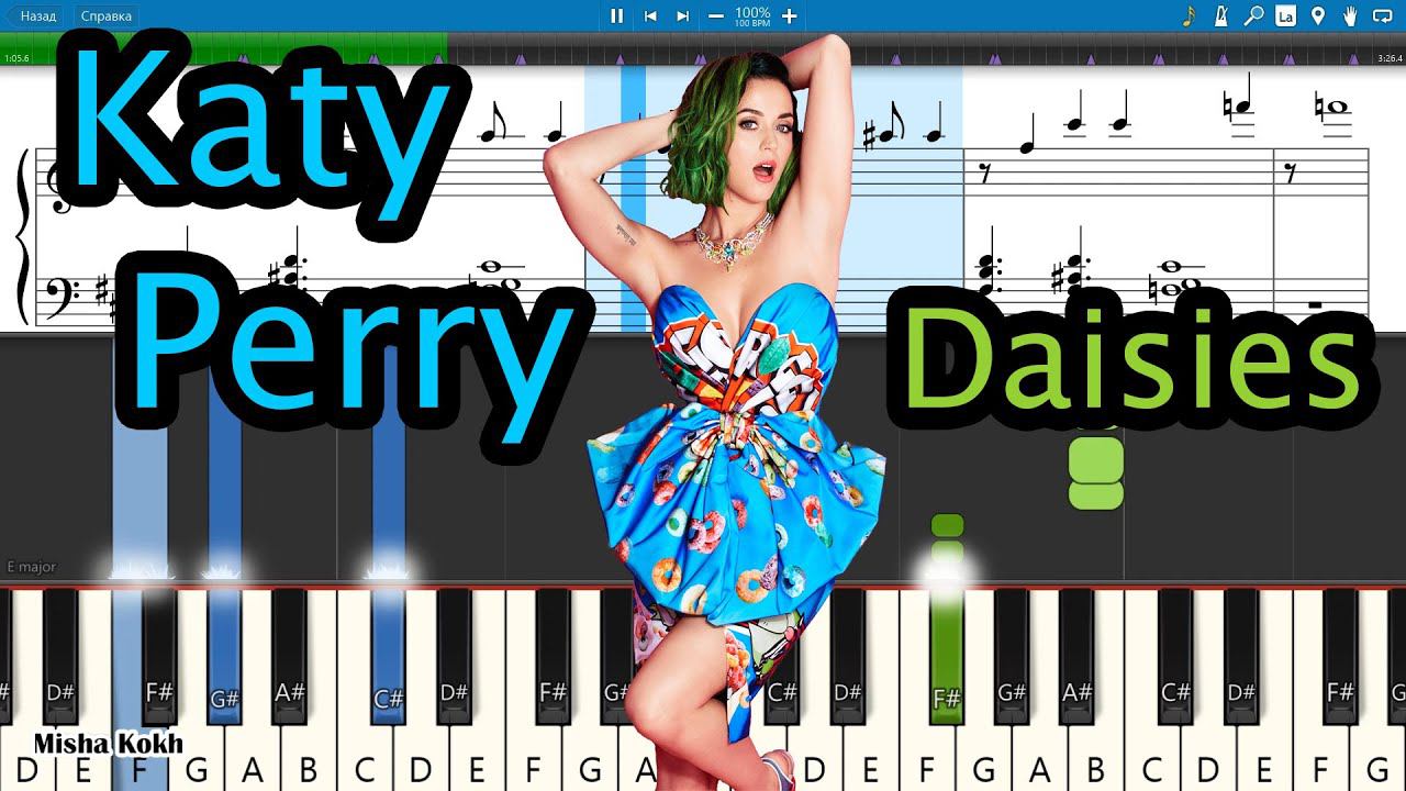 Katy Perry - Daisies [Piano Tutorial | Sheets | MIDI] Synthesia