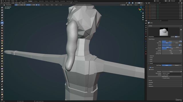 25. Creating Low Poly Characters - Part 3
