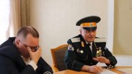 Атаман Виктор Сизов и заместитель председателя правительства ЕАО Владимир Приходько