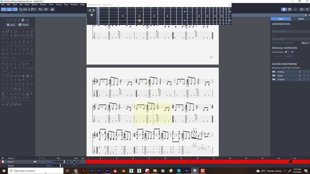 Spiritual Groove_Antoine Dufour fingerstyle guitar tab (GTP+PDF)