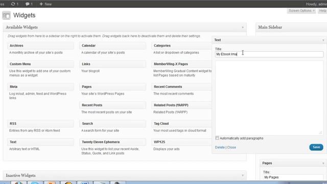 Wordpress 6 Widgets SEO Local series