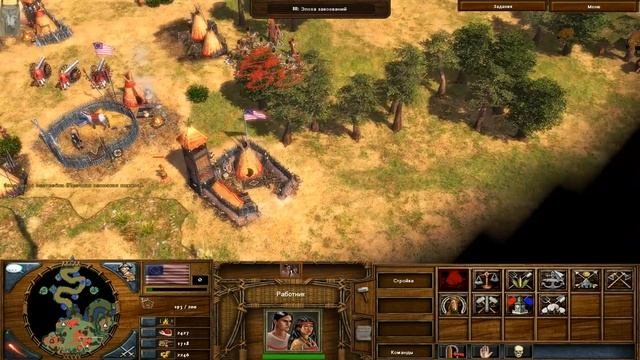 Age of Empires III: The WarChiefs миссия Битва на реке Литл-Бигхорн часть 15 прохождение