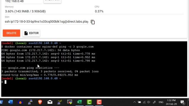 Docker Networking Create Custom Network Namespace - Video 52