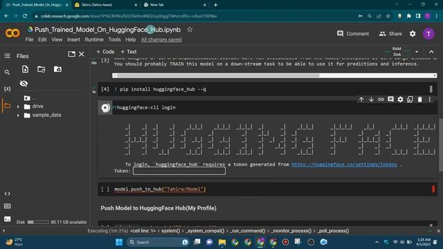 Push to Hub API   HuggingFace   Transfomers   Huggingface models