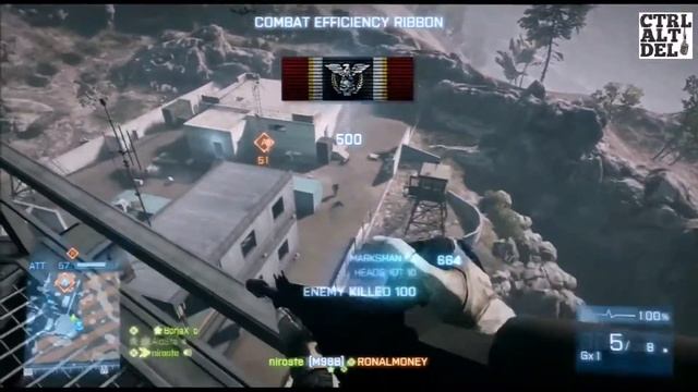 Ctrl-Alt-Del : Ep1(Battlefield 3)- Массовый Хедшот !!!