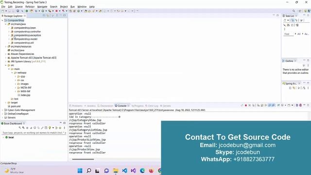 Online Computer shop project in java with source code and project report