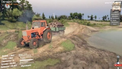 Spin Tires Обзор мода МТЗ 80 Приватный мод