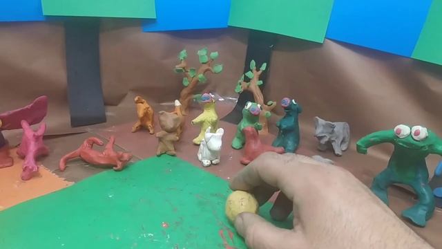 сказка колобок. лепим пластилин