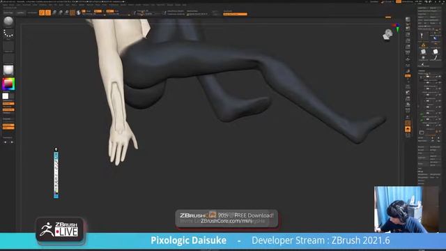 Making a Cyborg with Mantis Blades - Pixologic Daisuke Narukawa - ZBrush 2021.6