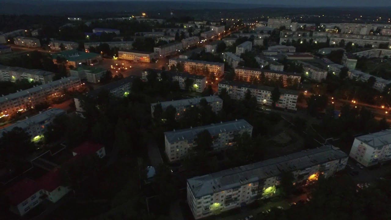 Вид города с квадрокоптера