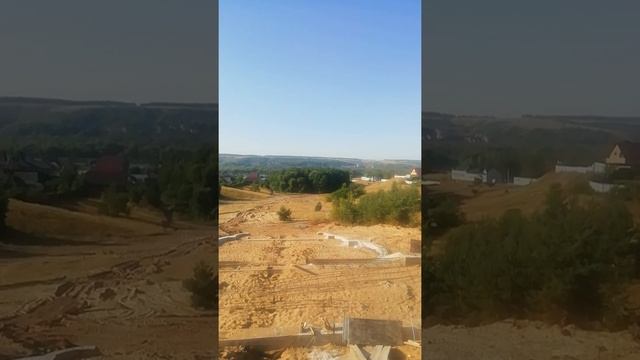Лиски. Вид на озеро Богатое  и меловые откосы.