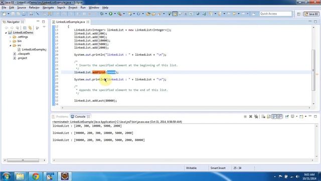 How to add an object in the first and last position in the LinkedList? | AddFirst and AddLast