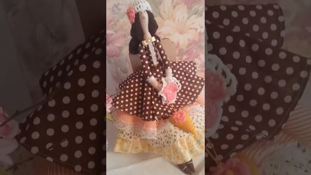 Тильда Марта. Хотелось создать кофейную тильду.