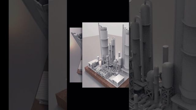 3D modelling of a fertilizer manufacturing plant #3d