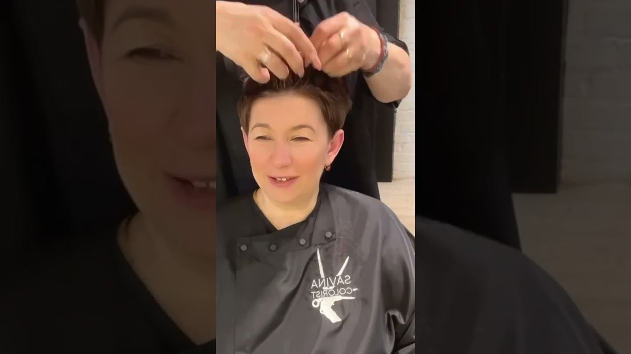 МОДНАЯ ПИКСИ ДЛЯ ЖЕНЩИН ЗА 40 ЛЕТ/FASHIONABLE PIXIE FOR WOMEN OVER 40 YEARS OLD