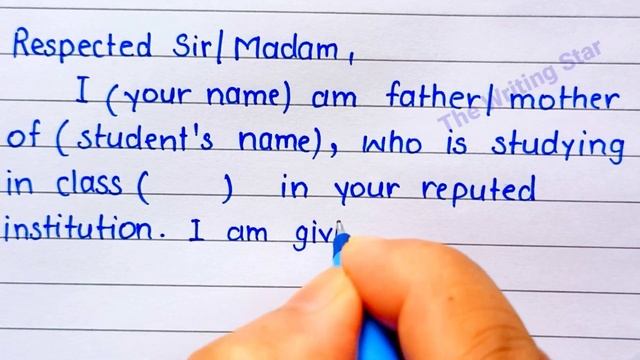 consent letter to school|consent letter|consent letter by parents|permission letter to school