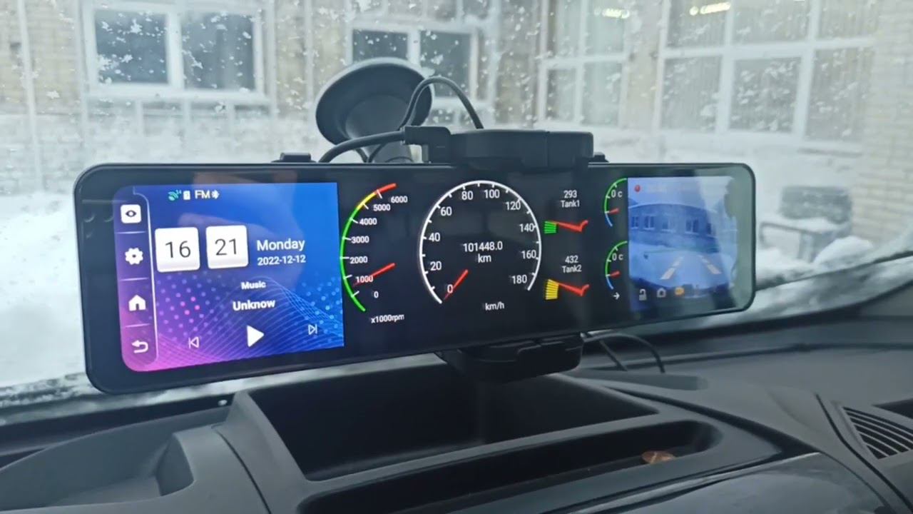 Example of driver dashboard designed in DashDrive application.