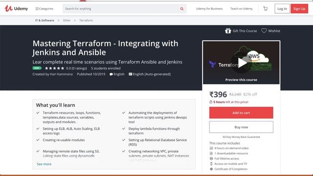 Mastering terraform with Jenkins Pipeline and Ansible