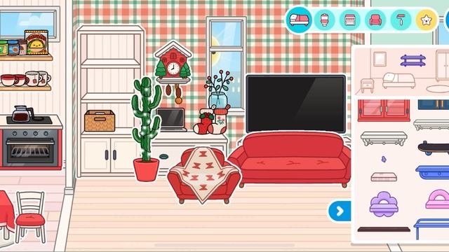 Обустройство новогоднего домика????? only toca