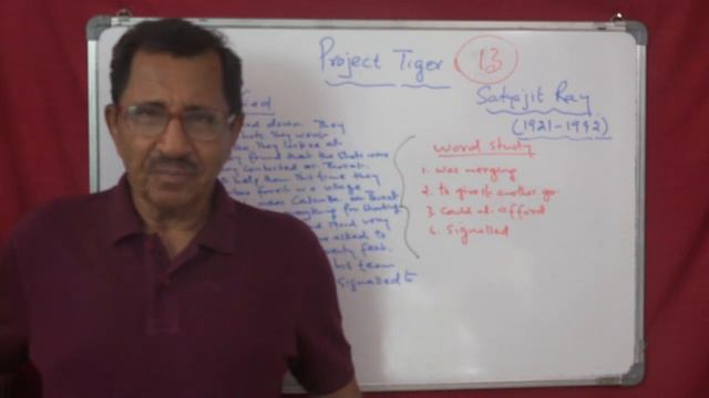 Lecture No. 13 ( 1439 ) by Prof. Thomas Mathew. Project Tiger.