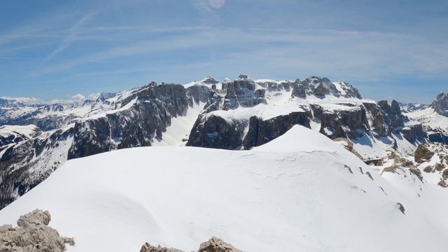 From Colfosco to Sass Ciampac in May