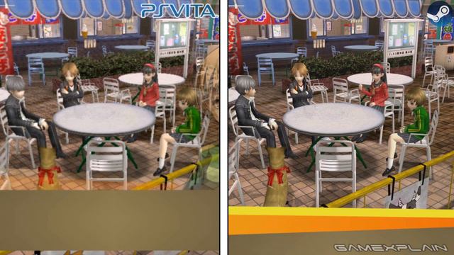 Persona 4 Golden - Graphics Comparison PC vs. PlayStation Vita