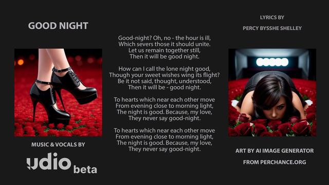 Good Night (Percy Bysshe Shelley tribute)